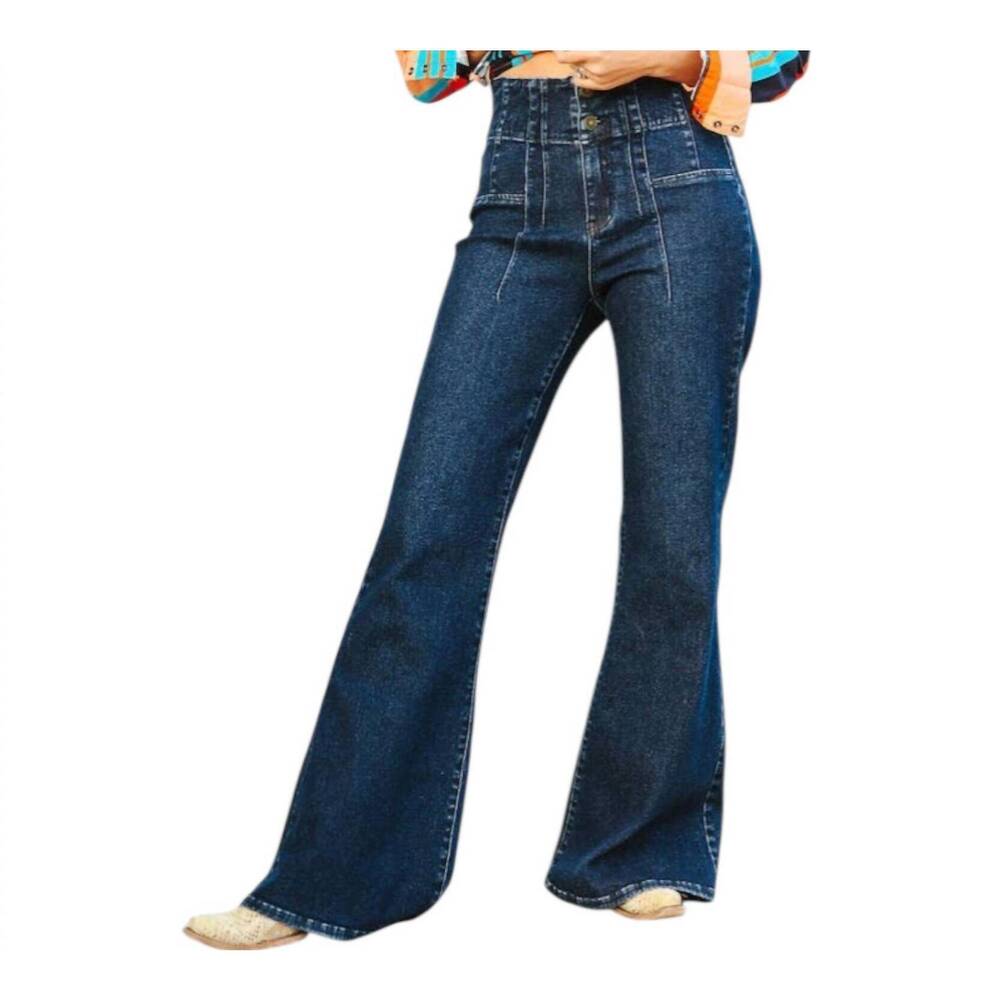 NEW LUCKY & BLESSED high society denim jean in blue